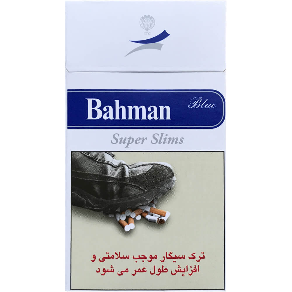 سیگار بهمن سوپر اسلیم آبی باریک | Bahman Super Slims Blue Cigarette